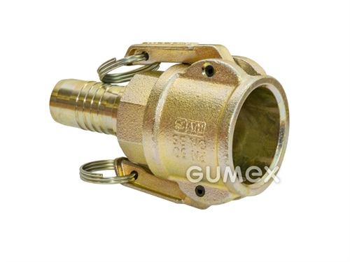 KAMLOK BETÓN systém 23,5, spojka pre hydraulické zalisovanie DN35, pre hadicu 35x7mm, 50bar, liatina/oceľ/pozinkované